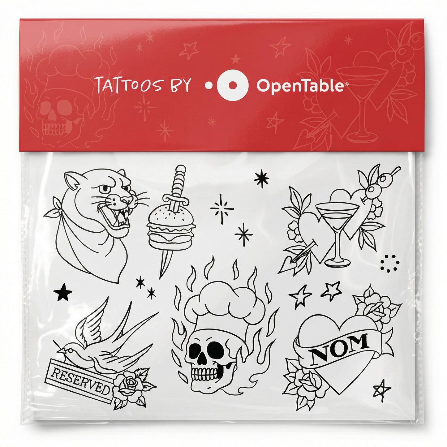 Temporary Tattoo Sheet