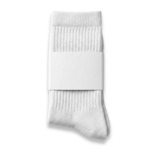 Cotton Knit Ribbed Socks