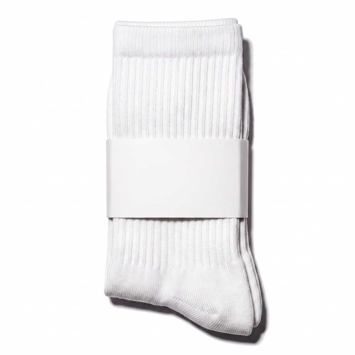 Cotton Knit Ribbed Socks