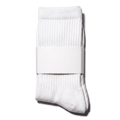 Cotton Knit Ribbed Socks