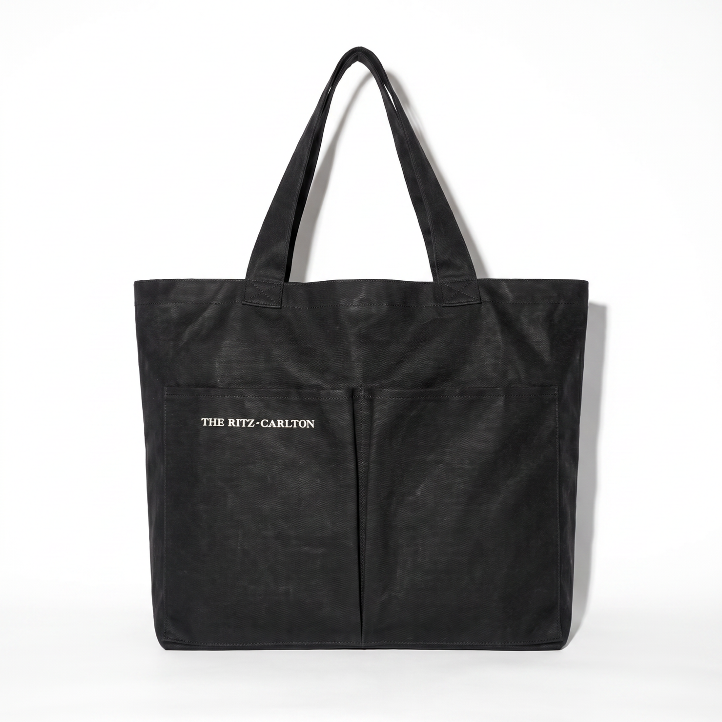 Double Pocket Wide Tote