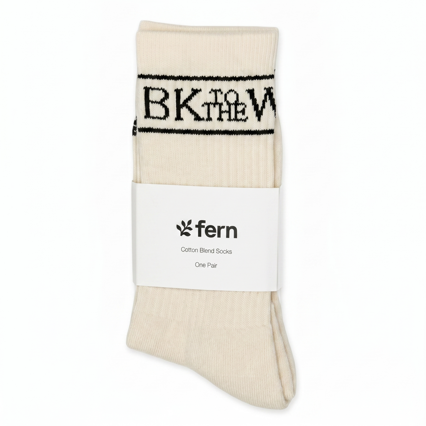 Cotton Knit Ribbed Socks