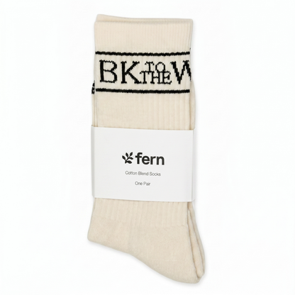 Cotton Knit Ribbed Socks