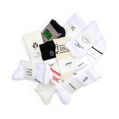 Cotton Knit Ribbed Socks