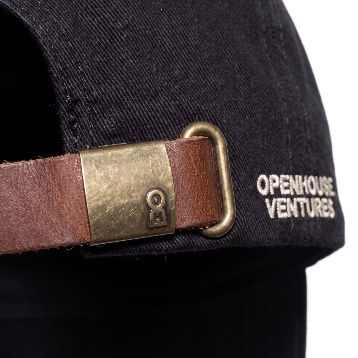 Leather Strap Dad Cap