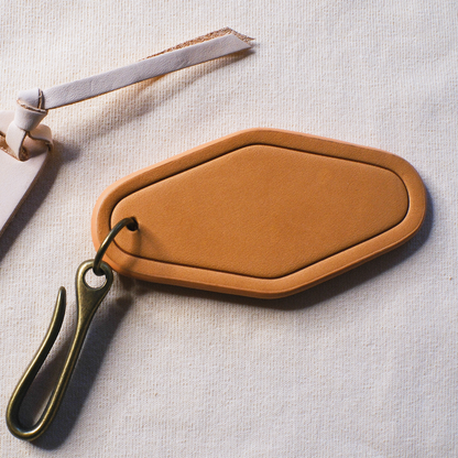 Leather Keychain (Brass Fishhook)
