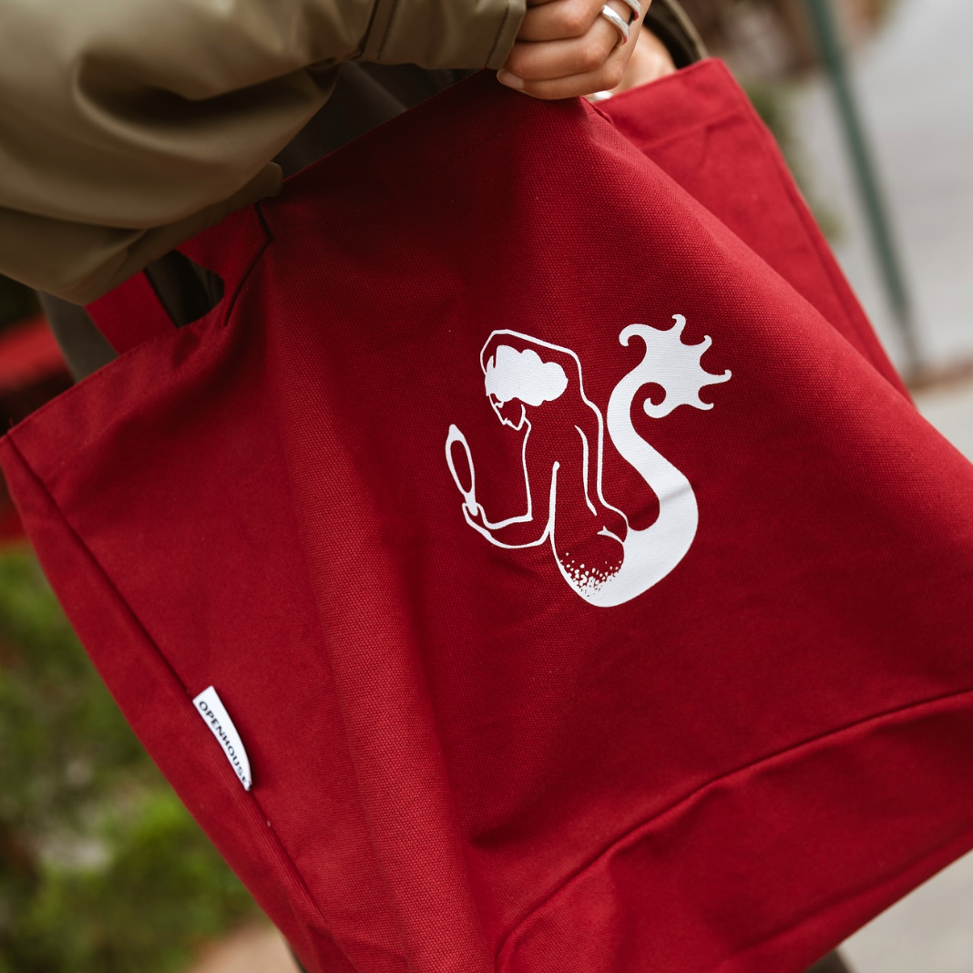 Wide Canvas Tote
