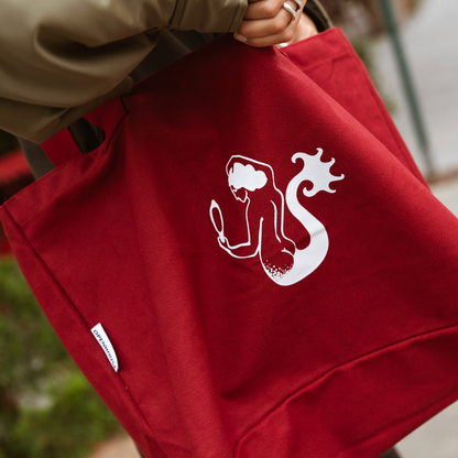 Wide Canvas Tote