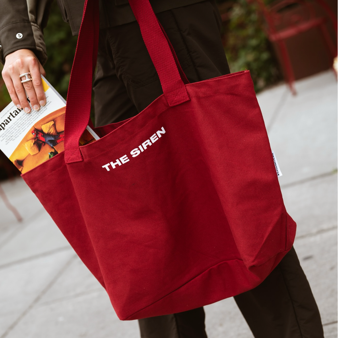 Wide Canvas Tote