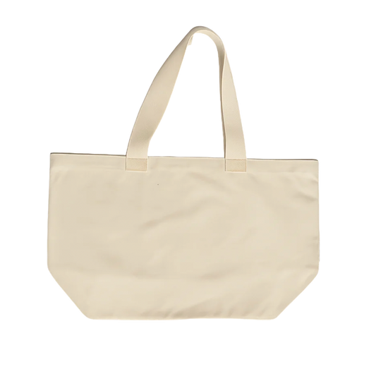 Signature Wide Canvas Tote